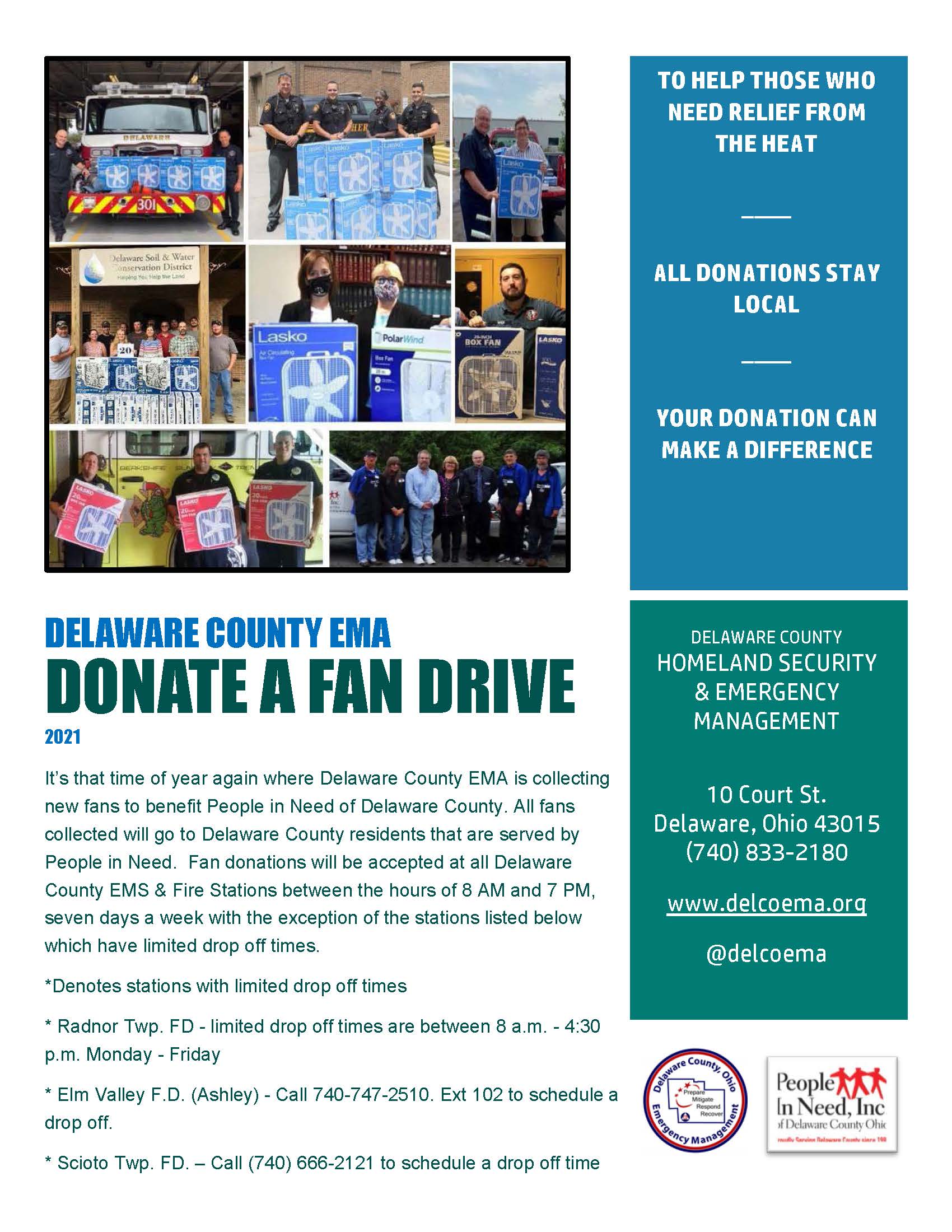 2021 Delaware County EMA Fan Drive